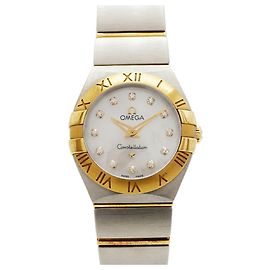 Reloj de pulsera Omega Constellation Brushed Diamond para mujer