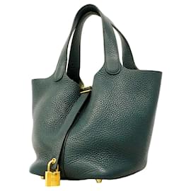 Hermès Borsa Hermes Picotin Lock PM in Verde