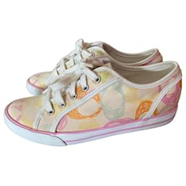 Coach Sneaker aus mehrfarbigem Canvas