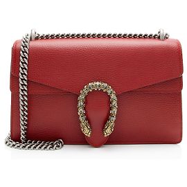 Borsa a tracolla Dionysus Medium in pelle e cristalli Gucci