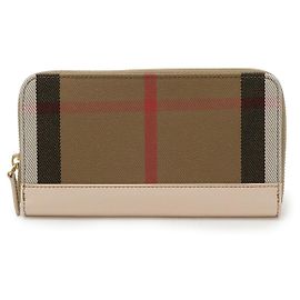 Burberry Cartera larga House Check con cremallera