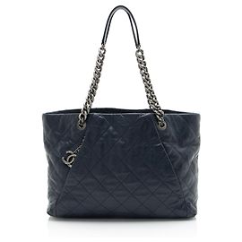 Borsa Tote Chanel Coco Pleats in pelle di vitello