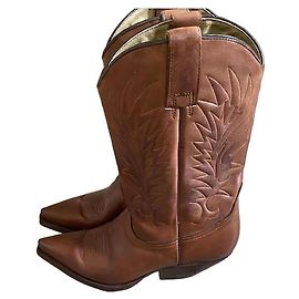Autre Marque Botas Western de Cuero Marrón