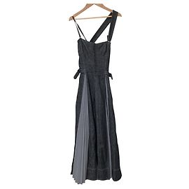 Autre Marque Vestido de denim plisado CASA FLINE Pleats Docking