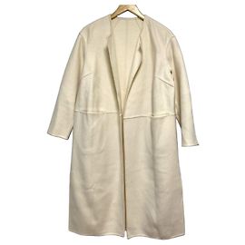 Autre Marque MUSE de Deuxieme Classe Manteau long sans col en laine victorien