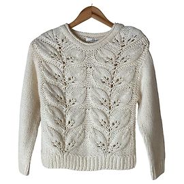 Autre Marque blancvert Low Gauge Strickpullover
