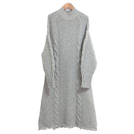 Jil Sander+ Vestido de malha tricotada em lã