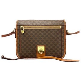 Céline Borsa a tracolla Celine Macadam Blazon Triomphe Pattern PVC Leather