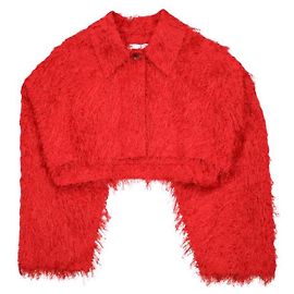 Autre Marque CLANE FRINGE SHORT JACKET Chaqueta de mezcla de algodón