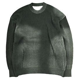 Autre Marque ssstein DISCOLORATION RIB KNIT LS Cotton Nylon Knit