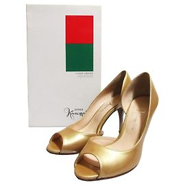 Autre Marque Décolleté open toe in pelle verniciata Ginza Kanematsu