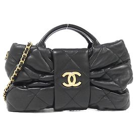 Borsa a tracolla Chanel in pelle d'agnello
