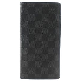 Louis Vuitton Portefeuille Brazza Damier Graphite Long Wallet
