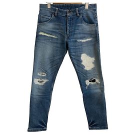 Autre Marque pantaloni in denim a maglia fitta wjk