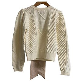 Autre Marque eimy istoire Maglione in maglia con fiocco posteriore