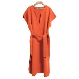 Autre Marque CristaSeya Woll-Kaftan-Kleid