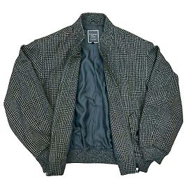 Chaqueta Christian Dior de lana y nailon con estampado pied-de-poule