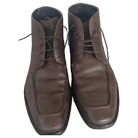 Hugo Boss Stivaletti Chukka in pelle marrone BOSS