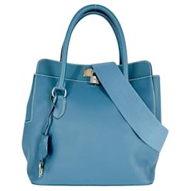 Hermès Bolsa de ombro Hermes Toolbox 26 em couro azul