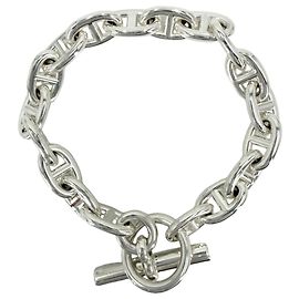 Hermès Bracciale con Charms Hermes Chaine d'Ancre MM Silver