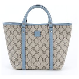 Gucci GG Supreme Leder-Tote-Bag