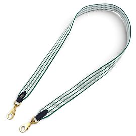 Hermès Correa de hombro de cuero y lona Hermes