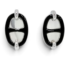 Hermès Pendientes Hermes Mini Maillon Silver Chaine d'Ancre