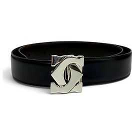 Ceinture en cuir Cartier avec boucle réversible 2C