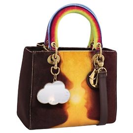 Borsa Christian Dior Lady Dior Ladyart x Friedrich Knass Velvet 2way Auth 198612SM