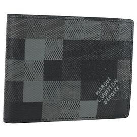 LOUIS VUITTON Damoflage Portefeuille Slender Wallet M14927 LV Auth 196883M