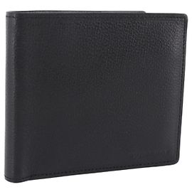 Portafoglio BURBERRY Nova Check in pelle nera autentico am12497V