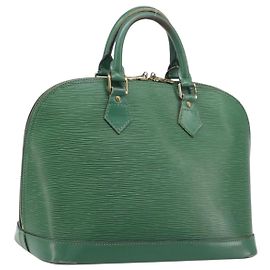 LOUIS VUITTON Epi Alma Handtasche Borneo Green M52144 LV Auth fm5444