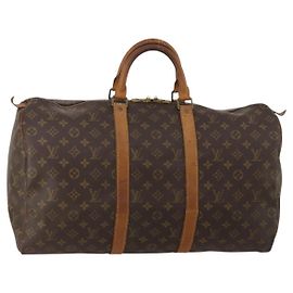 LOUIS VUITTON Monogram Keepall 45 Boston Bag M41428 LV Auth 197500
