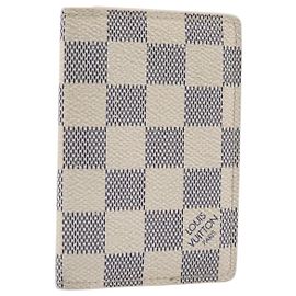 LOUIS VUITTON Damier Azur Organizer Dupoch Card Case N61727 LV Auth yk20757A