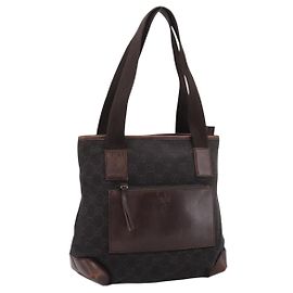 Borsa a mano GUCCI GG Canvas Nero Argento 28893 Auth 197671
