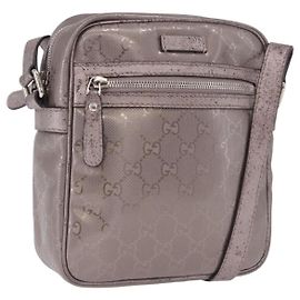Bolso de hombro GUCCI GG Implementation PVC Rosa Plata 233268 Auth 197658