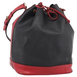 Bolsa de Ombro LOUIS VUITTON Epi Noe Bicolor Preto Vermelho M44017 LV Auth ka5936