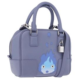 LOEWE Studio Ghibli Amazona 16 Calcifer Pelle Blu Auth 167493SM