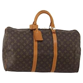LOUIS VUITTON Monogram Keepall 50 Boston Bag M41426 LV Auth 197000