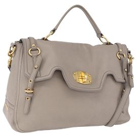 Borsa a mano Miu Miu in pelle 2way Beige Gold Auth ka5824A
