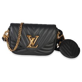 Louis Vuitton New Wave Multi Pochette aus schwarzem Kalbsleder