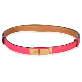 Hermès Rose Shocking Epsom Kelly 18 Belt RGHW