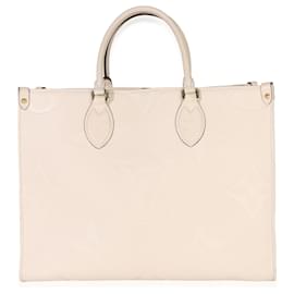 Louis Vuitton Creme Giant Monogram Empreinte Onthego MM