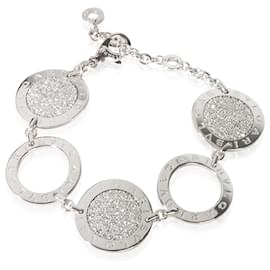 Bulgari Bracciale Bvlgari Circle Station in oro bianco e diamanti