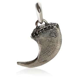 David Yurman Petrvs Claw Amulett-Anhänger aus Sterlingsilber und Diamanten