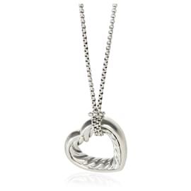 David Yurman Cable Herz Halskette aus Sterlingsilber