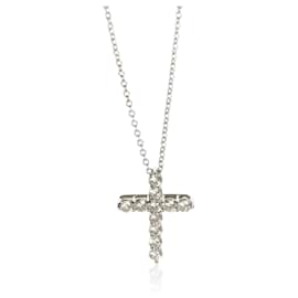 Pendente a Croce in Platino e Diamanti Tiffany & Co.