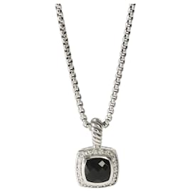 Pendente Petite Albion David Yurman in argento sterling, onice e diamante