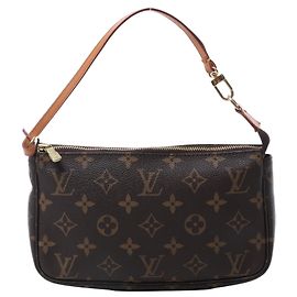 Louis Vuitton Pochette Accessoire Monogram Canvas Handbag in Brown M51980