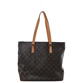 Borsa a tracolla Louis Vuitton Cabas Mezzo Monogram Canvas in marrone M51151